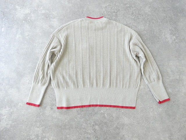NARU ワイドリブバイカラーコモドニットの商品画像43