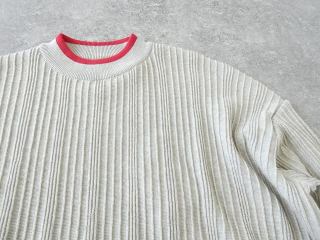 NARU ワイドリブバイカラーコモドニットの商品画像45