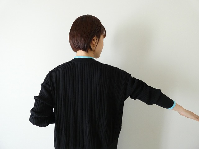 NARU ワイドリブバイカラーコモドニットの商品画像6