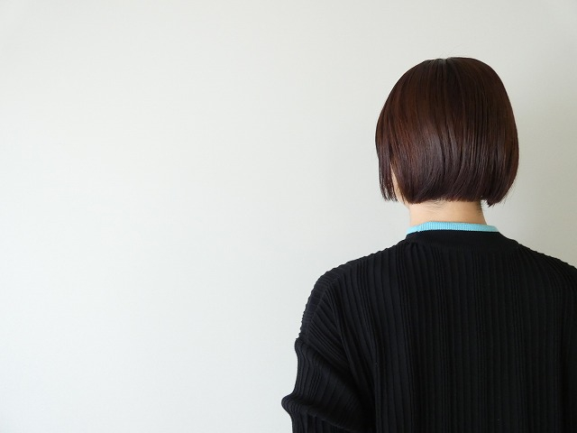 NARU ワイドリブバイカラーコモドニットの商品画像7
