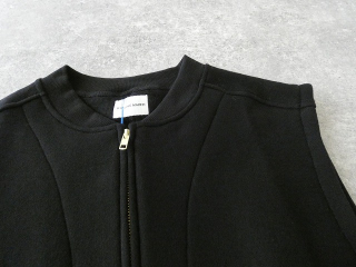 BLUE LAKE MARKET(ブルーレイクマーケット) リヨセルコットン裏毛ジップアップドロストヘムベストの商品画像44