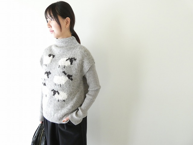 ina(イナ) ペルーニット ひつじのボトルネックベストの商品画像1
