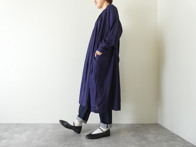 SOIL(ソイル) 60s COTTON TWILL PLAIN GATHERED SMOCK DRESS 60sコットンツイルプレーンギャザースモックドレスの商品画像4