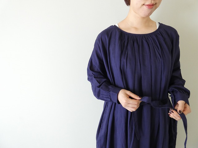 SOIL(ソイル) 60s COTTON TWILL PLAIN GATHERED SMOCK DRESS 60sコットンツイルプレーンギャザースモックドレスの商品画像5