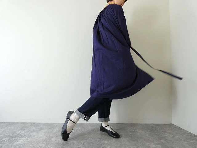 SOIL(ソイル) 60s COTTON TWILL PLAIN GATHERED SMOCK DRESS 60sコットンツイルプレーンギャザースモックドレスの商品画像6