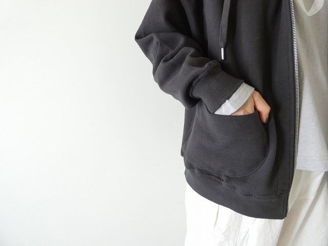 TANG(タング) 綿麻ミニ裏毛ZIPパーカーの商品画像4