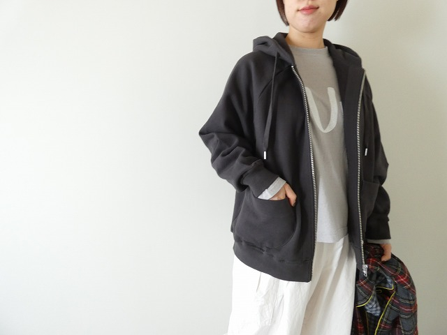 TANG(タング) 綿麻ミニ裏毛ZIPパーカーの商品画像6