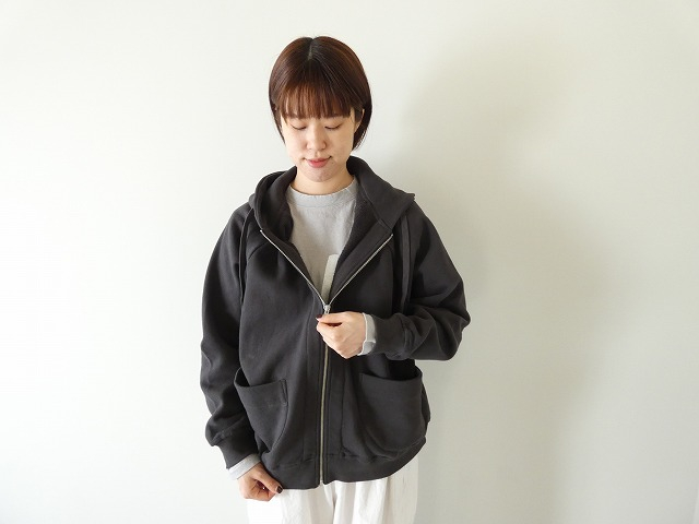 TANG(タング) 綿麻ミニ裏毛ZIPパーカーの商品画像7