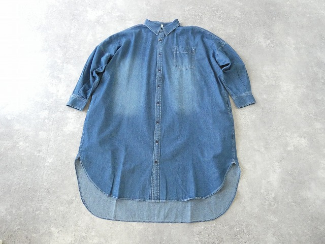 TANG(タング) 6.5oz デニムシャツワンピースの商品画像12