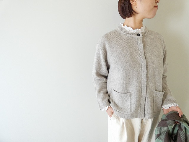 Hands of creation(ハンズオブクリエイション) リネンウール7Gクルーネックジャケットの商品画像1