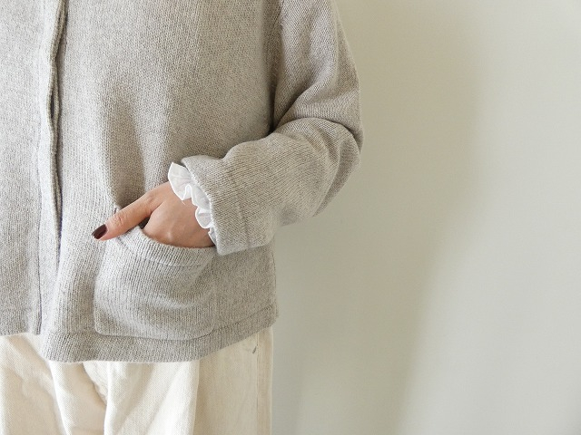 Hands of creation(ハンズオブクリエイション) リネンウール7Gクルーネックジャケットの商品画像4