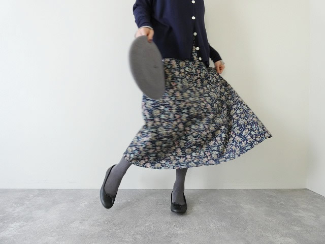 sosotto(ソソット) リバティコーデュロイリボン付きスカートの商品画像1