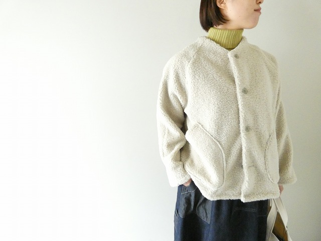 NARU もこもこプードルパイルラグランジャケットの商品画像1