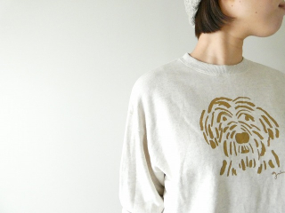 grin(グリン) シャギードッグプリント おじさん犬コーマ裏毛プルオーバーの商品画像16