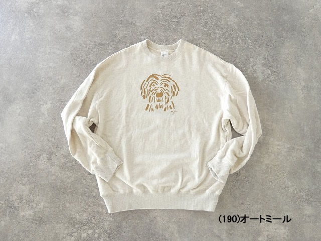 grin(グリン) シャギードッグプリント おじさん犬コーマ裏毛プルオーバーの商品画像28