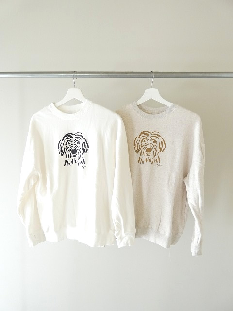 grin(グリン) シャギードッグプリント おじさん犬コーマ裏毛プルオーバーの商品画像3