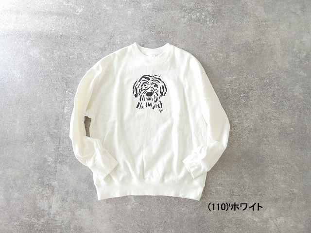 grin(グリン) シャギードッグプリント おじさん犬コーマ裏毛プルオーバーの商品画像42