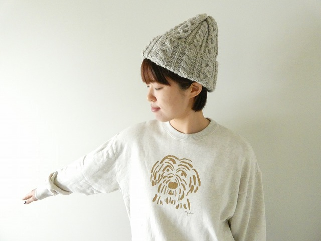 grin(グリン) シャギードッグプリント おじさん犬コーマ裏毛プルオーバーの商品画像6