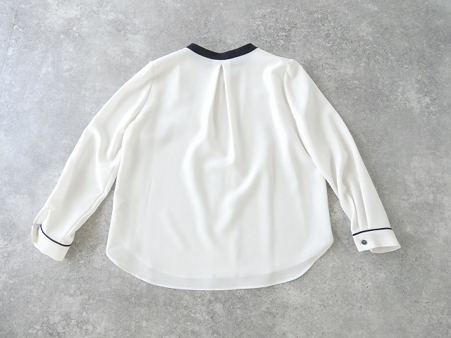 DONEEYU(ドニーユ) ストレッチツイルバイカラーブラウスの商品画像11