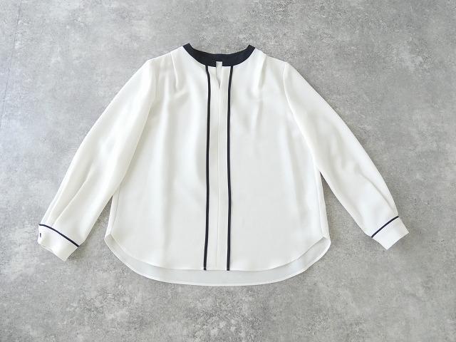 DONEEYU(ドニーユ) ストレッチツイルバイカラーブラウスの商品画像9