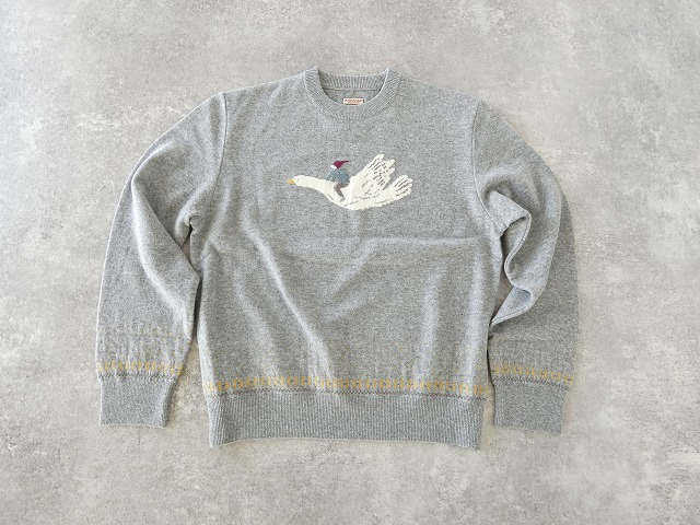 KAPITAL(キャピタル) 12Gウールクルーネックセーター FLY GOOSEの商品画像10