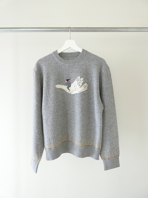 KAPITAL(キャピタル) 12Gウールクルーネックセーター FLY GOOSEの商品画像9