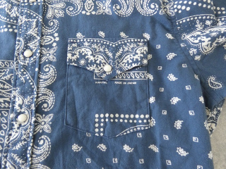 KAPITAL(キャピタル) ビエラバンダナ柄ハスキーウエスタンシャツの商品画像27