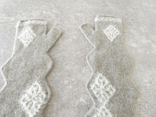 KAPITAL(キャピタル) 10GウールGIZAGIZAアームウォーマーの商品画像22