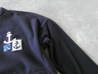 快晴堂(かいせいどう) Girl's・軽くあたたかいフリースのインナーWide裾すぼまりワッペンペタペタプルオーバーの商品画像32