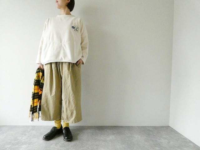 快晴堂(かいせいどう) Girl's・軽くあたたかいフリースのインナーWide裾すぼまりワッペンペタペタプルオーバーの商品画像6