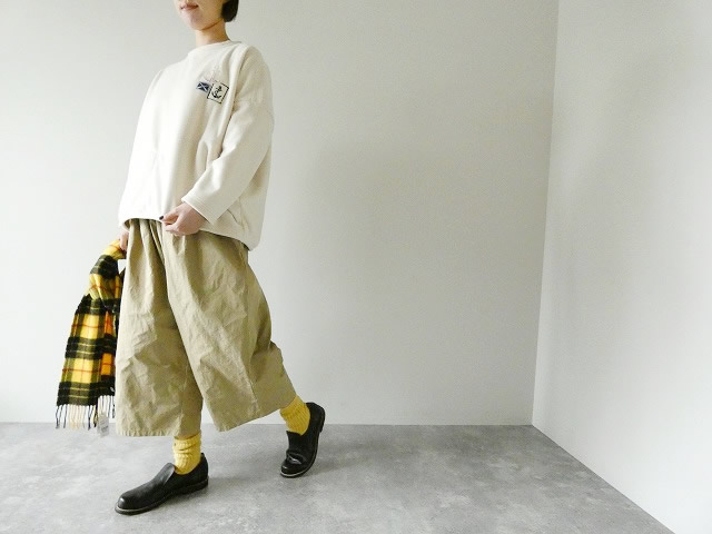 快晴堂(かいせいどう) Girl's・軽くあたたかいフリースのインナーWide裾すぼまりワッペンペタペタプルオーバーの商品画像7