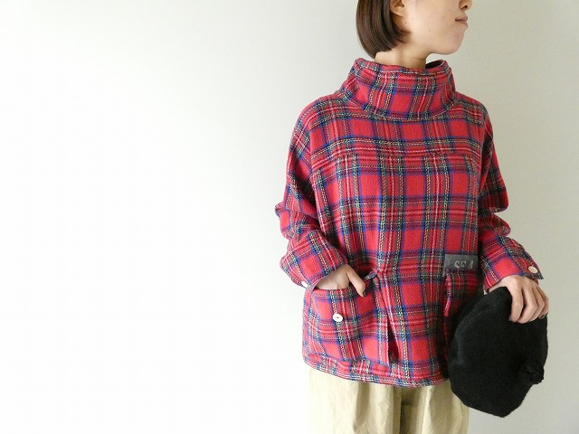 快晴堂(かいせいどう) Girl'sタータンチェック/リラクシンWork アルピーノ・スタンドヤッケの商品画像2