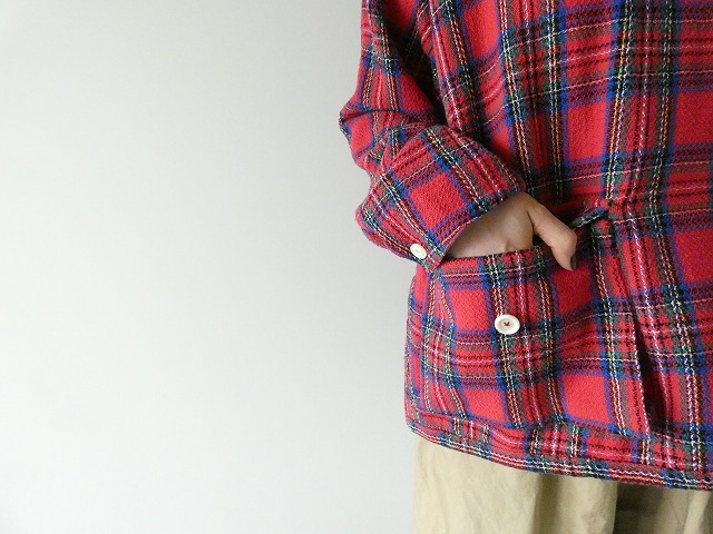 快晴堂(かいせいどう) Girl'sタータンチェック/リラクシンWork アルピーノ・スタンドヤッケの商品画像4