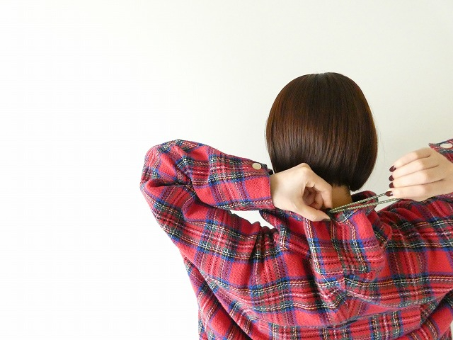 快晴堂(かいせいどう) Girl'sタータンチェック/リラクシンWork アルピーノ・スタンドヤッケの商品画像5