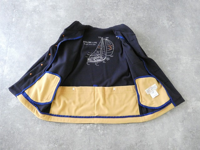 快晴堂(かいせいどう) HAYATE・軽くあたたかいフリースのアウター セーラー衿ジャケットの商品画像13
