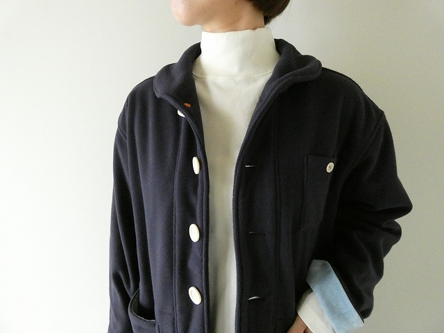 快晴堂(かいせいどう) HAYATE・軽くあたたかいフリースのアウター マリネ丸衿ジャケットの商品画像2