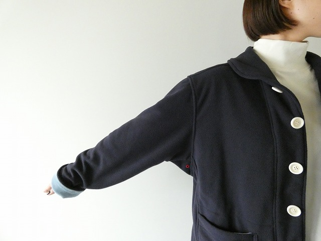 快晴堂(かいせいどう) HAYATE・軽くあたたかいフリースのアウター マリネ丸衿ジャケットの商品画像3