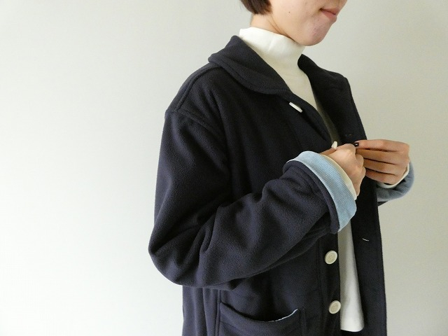 快晴堂(かいせいどう) HAYATE・軽くあたたかいフリースのアウター マリネ丸衿ジャケットの商品画像4