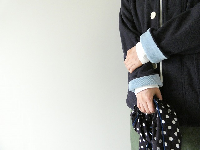 快晴堂(かいせいどう) HAYATE・軽くあたたかいフリースのアウター マリネ丸衿ジャケットの商品画像6