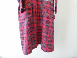 快晴堂(かいせいどう) Girl'sタータンチェック/リラクシンWork アルピーノポケット・クルーネックワンピースの商品画像22