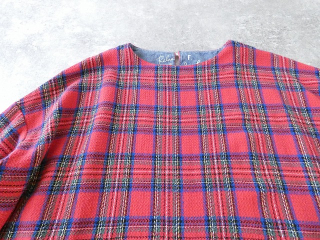 快晴堂(かいせいどう) Girl'sタータンチェック/リラクシンWork アルピーノポケット・クルーネックワンピースの商品画像24