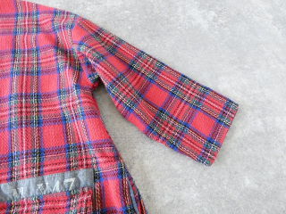 快晴堂(かいせいどう) Girl'sタータンチェック/リラクシンWork アルピーノポケット・クルーネックワンピースの商品画像25