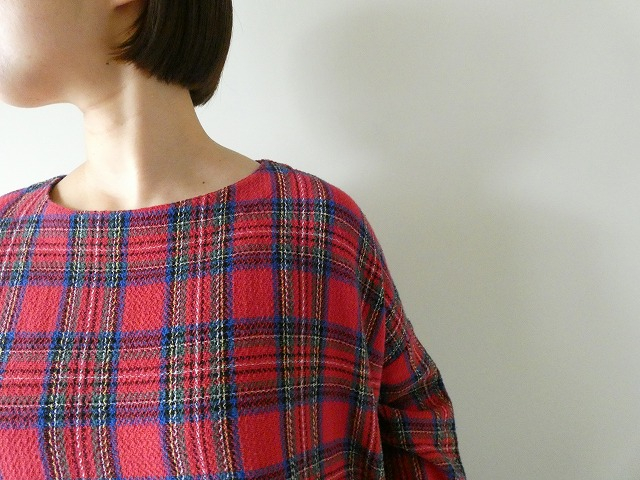 快晴堂(かいせいどう) Girl'sタータンチェック/リラクシンWork アルピーノポケット・クルーネックワンピースの商品画像3