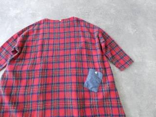 快晴堂(かいせいどう) Girl'sタータンチェック/リラクシンWork アルピーノポケット・クルーネックワンピースの商品画像31