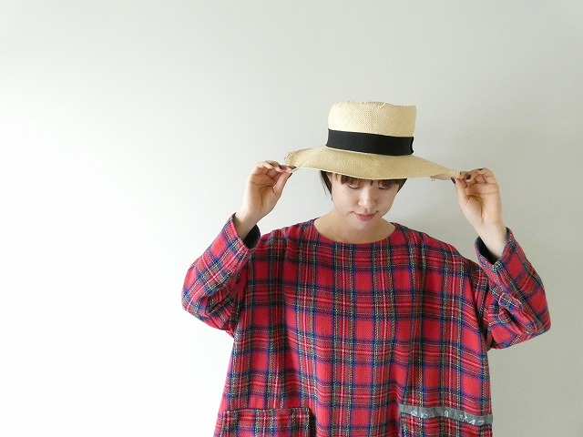 快晴堂(かいせいどう) Girl'sタータンチェック/リラクシンWork アルピーノポケット・クルーネックワンピースの商品画像4