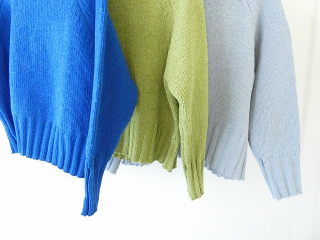 mao made(マオメイド) ざっくりローゲージクルーネックプルオーバーの商品画像17