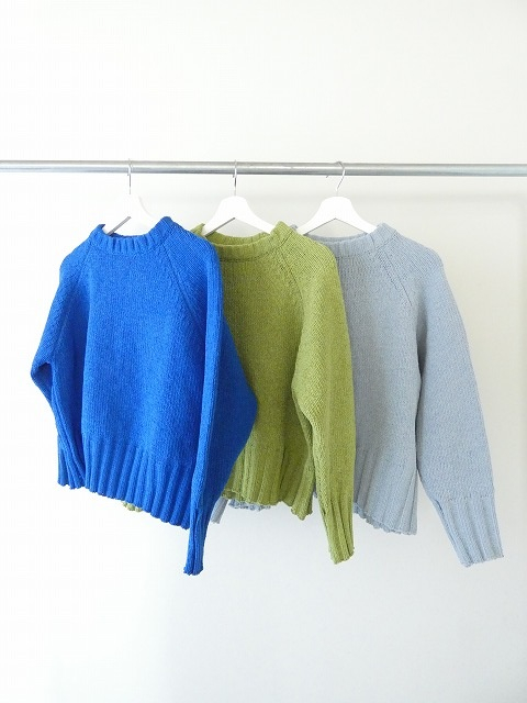 mao made(マオメイド) ざっくりローゲージクルーネックプルオーバーの商品画像8