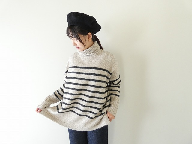 mao made(マオメイド) パネルしましまMULTI WAYプルオーバーの商品画像1