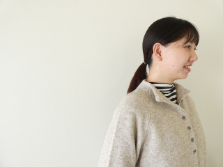 mao made(マオメイド) もちもちふんわりヤクフィール モックネックヘンリーネックプルオーバーの商品画像16