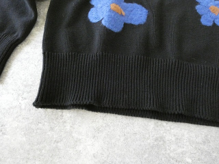 mao made(マオメイド) ちょい分厚め やわらかコットン　ざっくりお花刺繍プルオーバーの商品画像29